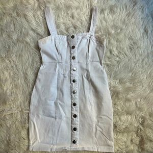 White denim dress